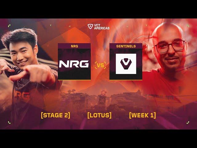 NRG vs Sentinels - VCT Americas Stage 2 - W1D1 - Map 1