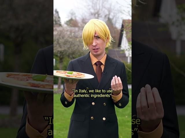 Sanji makes Pizza #anime #onepiece #sanji #highschooldxd #akeno #rias