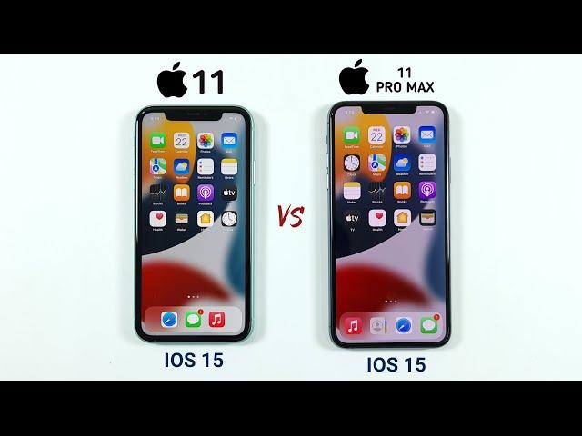 iPhone 11 (ios15) vs iPhone 11 Pro Max (ios15) in 2021 - SPEED TEST