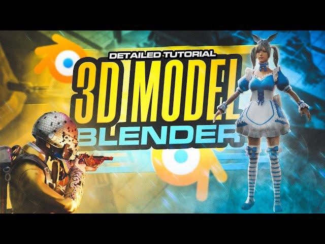 PUBG Mobile 3D Tutorial Fully Detailed+3D Models Pack | Blender | SpY