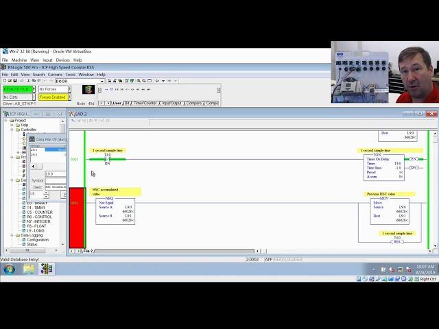 Calculate the Rate, Speed, or RPM on High Speed Counter in RsLogix 500