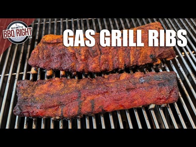 Barbecue Ribs on a Gas Grill