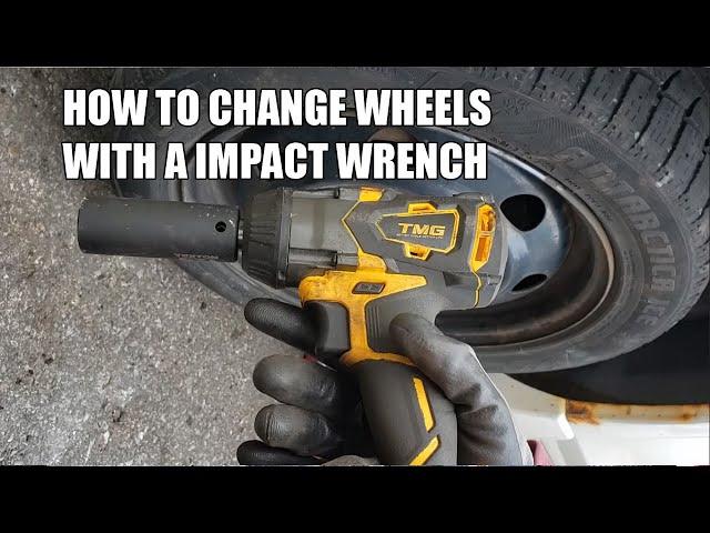 how to change wheels using a cordless impact wrench for beginners