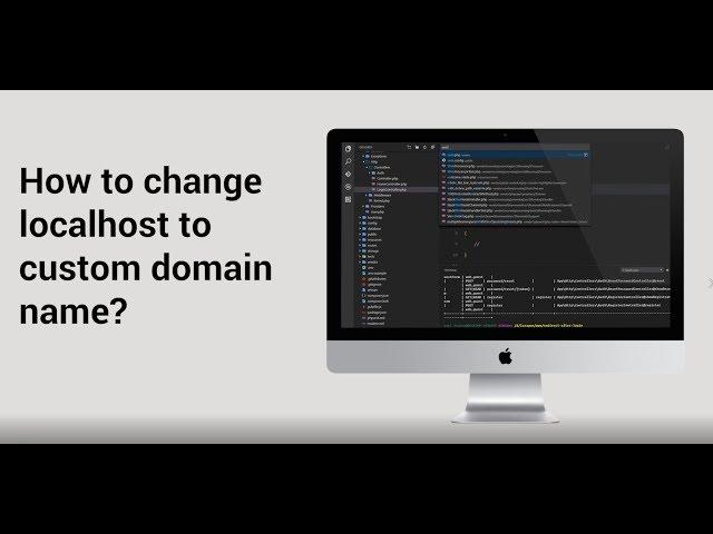 How to change localhost to custom domain name Laravel Project