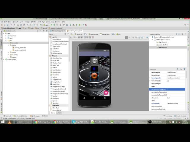 Music App in Android Studio With Options Of Play, Stop, Pause Tutorial 13 Urdu - Hindi