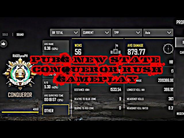 PUBG NEW STATE GAMEPLAY - CONQUEROR GAME HIGHLIGHTS (POCO F3)