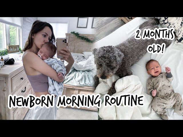 Newborn Morning Routine | REAL LIFE | 2 months old!