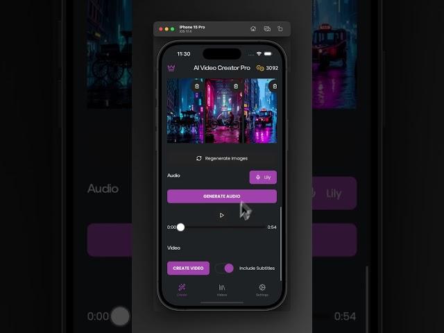 AI Video Creator app preview