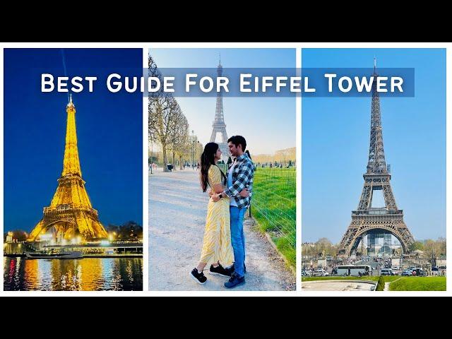 How To Plan Your Eiffel Tower Trip | Best Photo Spots For Eiffel Tower, Paris|Desi Couple Paris Vlog