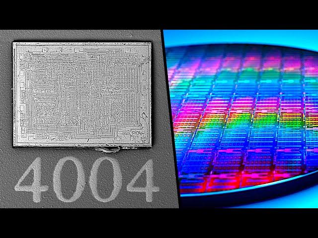 We cut through the First Intel CPU with an Ion Beam to see how a Transistor looked like 1971