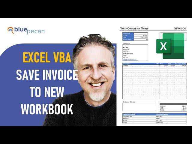 Save Invoice Worksheet to New Workbook | Filename Based on Cell Value | Create Hyperlink to Invoice