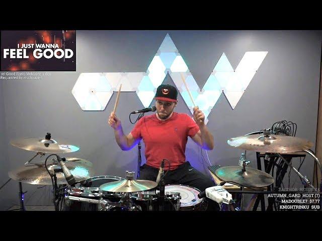 drummer absolutely shreds my song on twitch stream