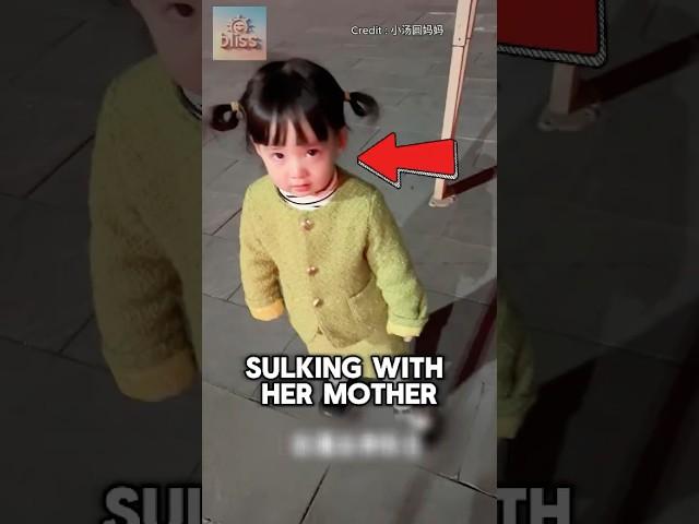 Little Girl Was Sulking With Her Mother, But Then Her Mother Did This... ️ #shorts #cute