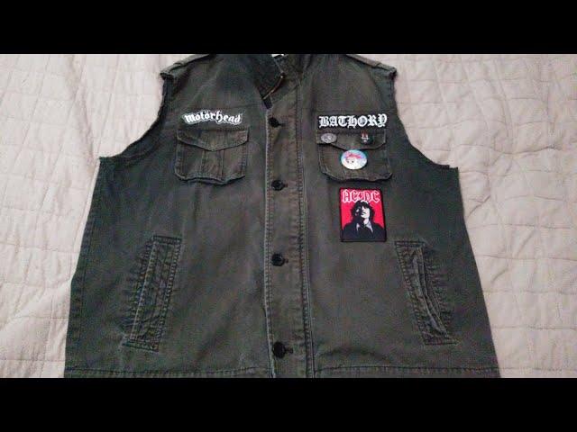 Battle Jacket Update: 11/21/24 new patch and a button badge on my new Battle Jacket