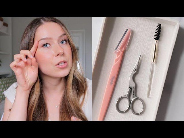 My Quick Face Shaving & Brow Trimming Routine (I Do This 3 Times X Week)