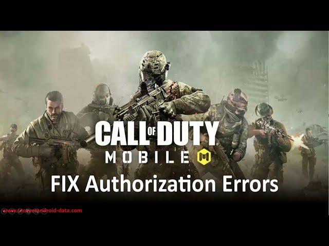 How To Fix Call Of Duty Mobile Authorization Error