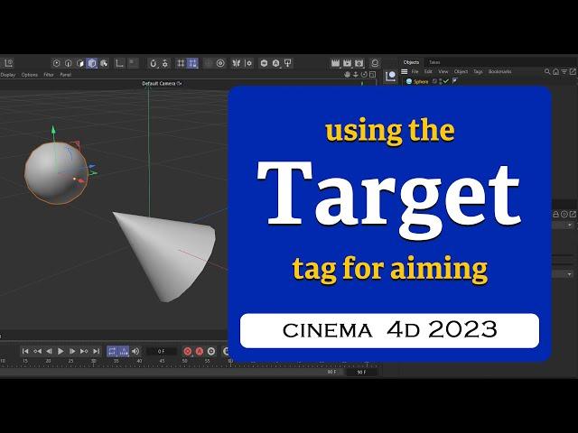 Using the Target tag in cinema 4d 2023 @MaxonVFX