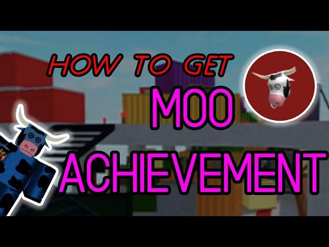 How to Get the Moo Achievement [ COW SKIN ] in Roblox Arsenal