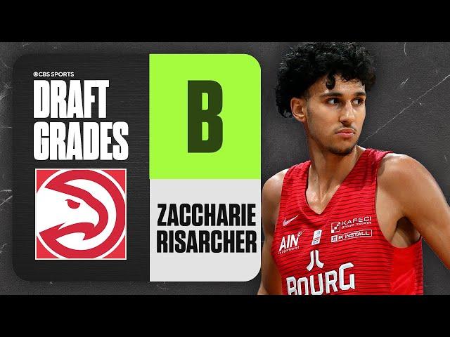 Zaccharie Risacher Selected No. 1 Overall By Atlanta Hawks I 2024 NBA Draft Grades I CBS Sports