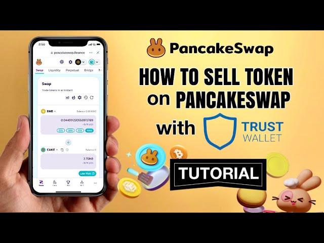 How to SELL token on PANCAKESWAP using TRUST WALLET | Tutorial