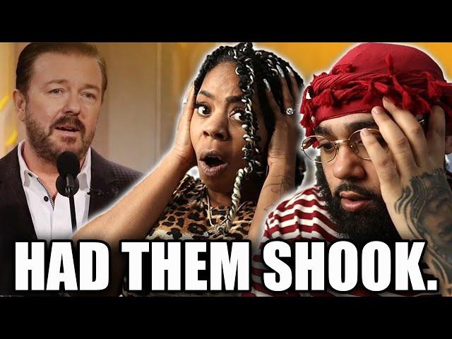 Ricky Gervais EXPOSING HOLLYWOOD LEFT US SPEECHLESS  – Golden Globes 2020 - BLACK COUPLE REACTS