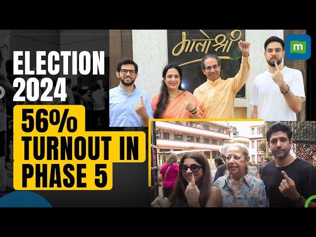 Lok Sabha Polls 2024 Phase 5 : 56 Per Cent Voting In 49 Seats | Low Voter Turnout In Maharashtra