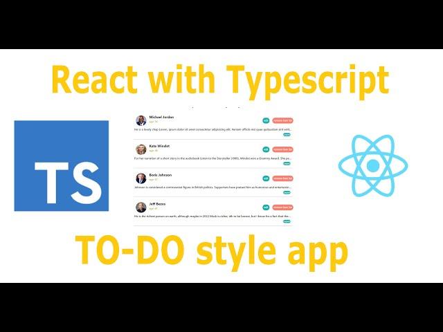 React with Typescript: how to build a basic to-do style application