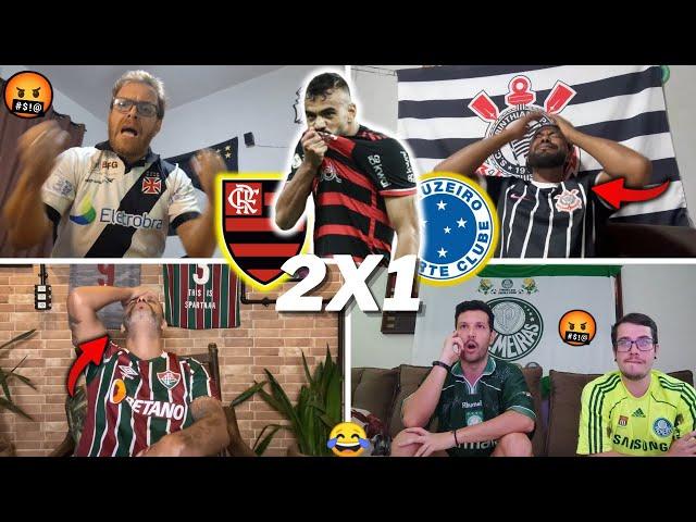 REAÇÕES DOS RIVAIS SECANDO O MENGÃO- FLAMENGO 2X1 CRUZEIRO- BRASILEIRÃO 2024- VAMOS RIR KKKKK