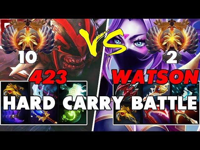 423 (BLOODSEEKER) vs WATSON (TEMPLAR ASSASSIN) - Epic Battle Of Hard Carry Dota 2 Players - Z Dota 2