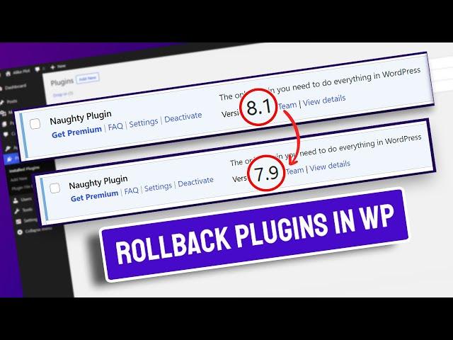 Rollback/Downgrade Themes and Plugins in WordPress for FREE!