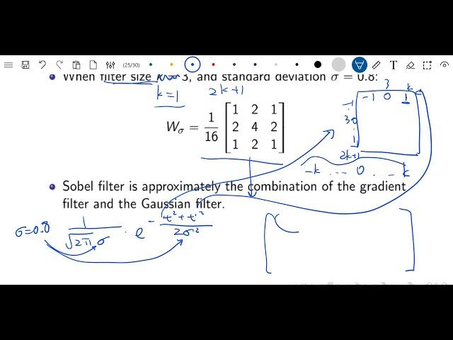 CS540 Lecture 7 Gaussian Filter Approximation Example