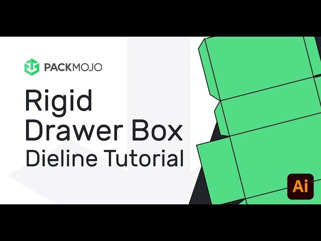 Rigid Drawer Box Dieline Design Tutorial | Packaging Design 101