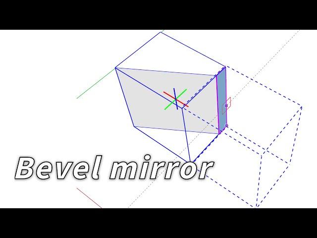 SketchUp bevel mirror