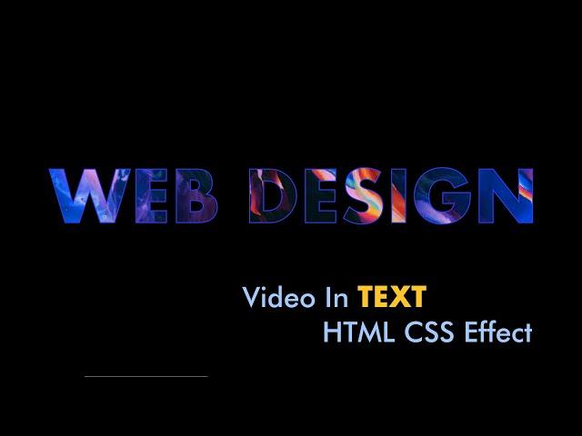 How To Add Video In Text Background Using HTML And CSS In Just 5 Minutes