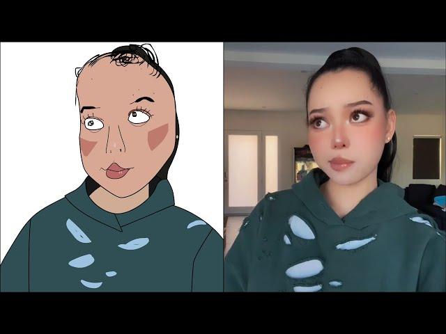 POP DRAWING MEME #84 | BELLA POARCH - Filter Or No Filter? | Ruby Fun