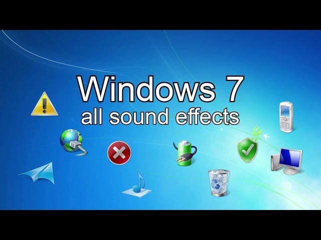 Windows 7 All sound effects