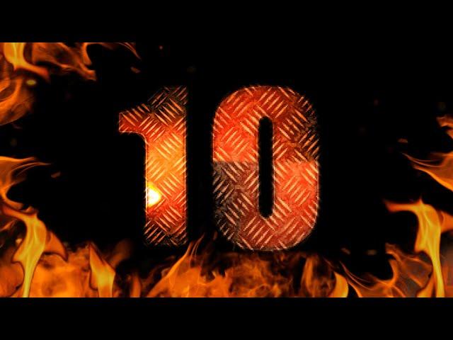  FIRE & FURY  10 Second Countdown with VOICE, Fire and Giant Explosion! V3