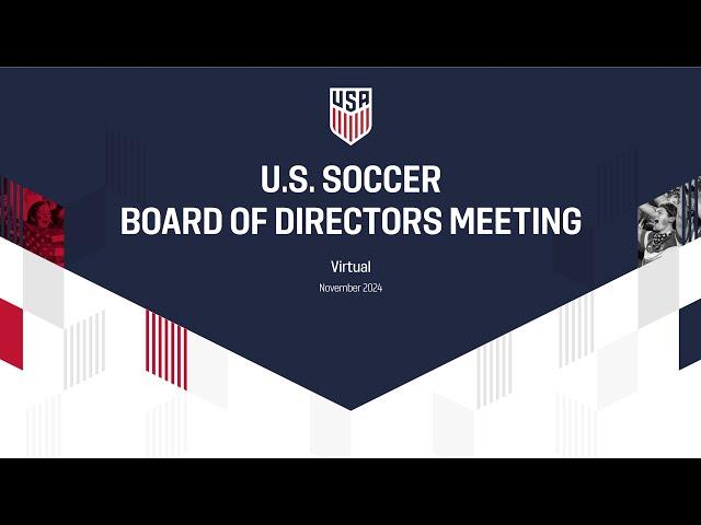 November U.S. Soccer BOD Public Session