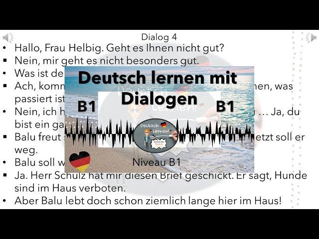 Dialoge B1  | Deutsch lernen durch Hören | 9 |