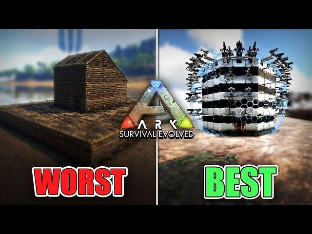 The WORST vs BEST Base Designs of 2019 || Ark Survival Evolved