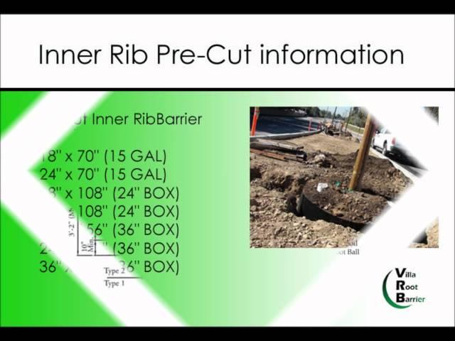 Inner Rib Pre-Cut by Villa Root Barrier