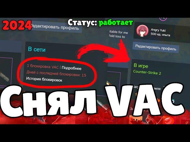 Снял VAC бан! Как снять ВАК бан? Способ 2024! Снять VAC бан CS2! Реально работает?! VAC CS2