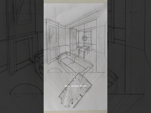 how to draw a 3D drawing from a 2D floorplan #CamScanner #scannerapp #camscannerAI #pdf #ad