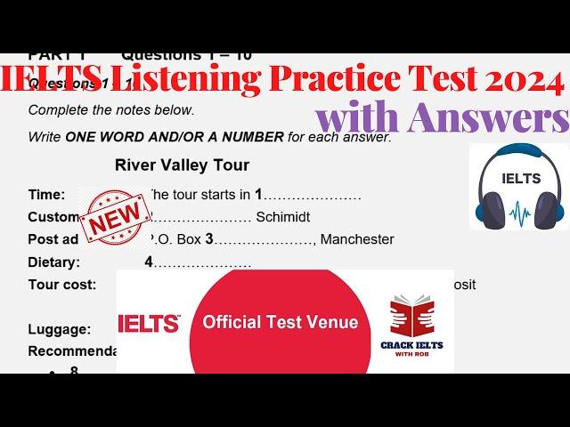 IELTS Listening Practice Test 2024 with Answers | 16.01.2024