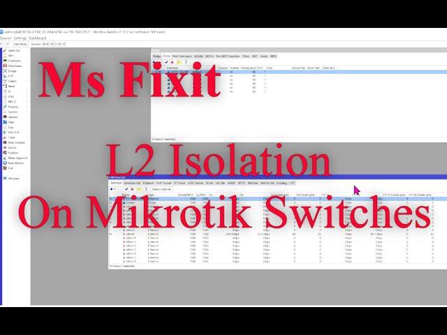 Mikrotik ROS Switch Isolation  "The right way"