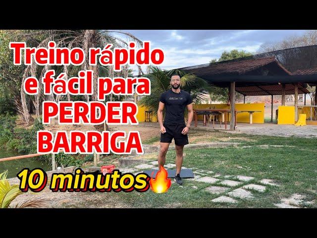 Treino para PERDER BARRIGA rápido - 10 minutos (SEM EQUIPAMENTOS)