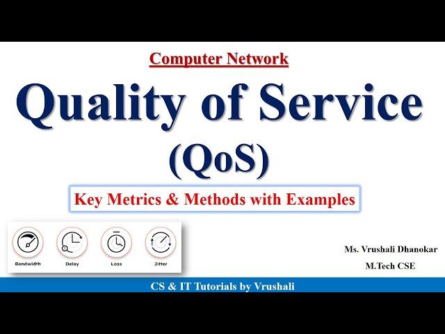 CN 27: Quality of Service (QoS) | Key Metrics & Methods with Examples