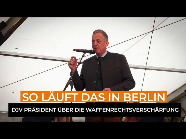 Klare Worte: DJV Präsident Helmut Dammann-Tamke zur geplanten Waffenrechtsverschärfung der Ampel