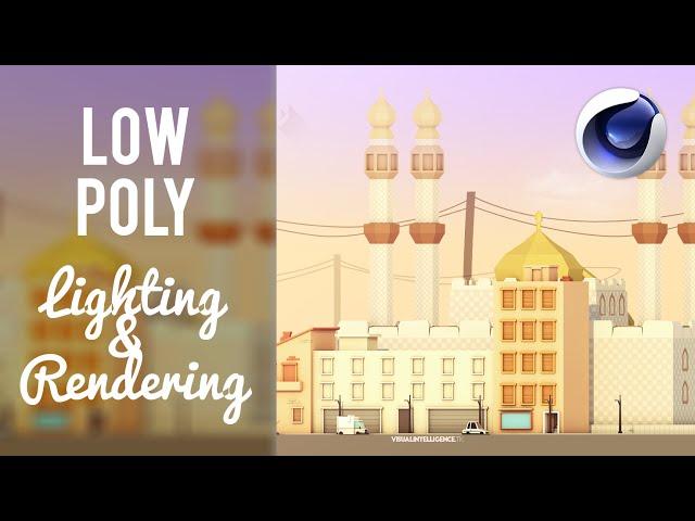 How to Properly Light & Render a Low Poly Scene in Cinema 4D