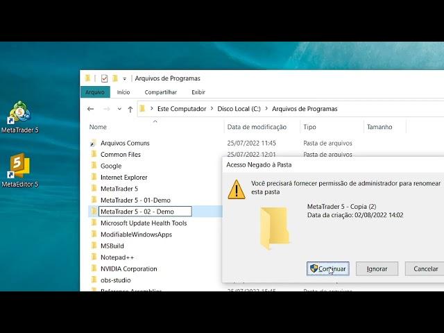 Como instalar Mais de Um MetaTrader 5 no Mesmo Computador